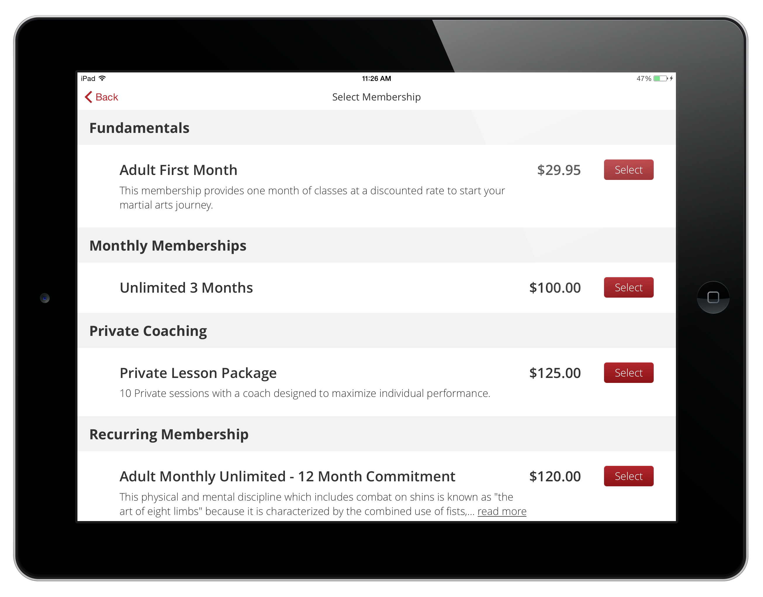 Zen Planner Software - Processing new or existing members is easy and paperless with our Kiosk iPad App. New and existing customers can sign themselves up for memberships through the App