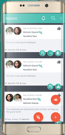 Appreiz screenshot: Appreiz: real-time social recognition of talent