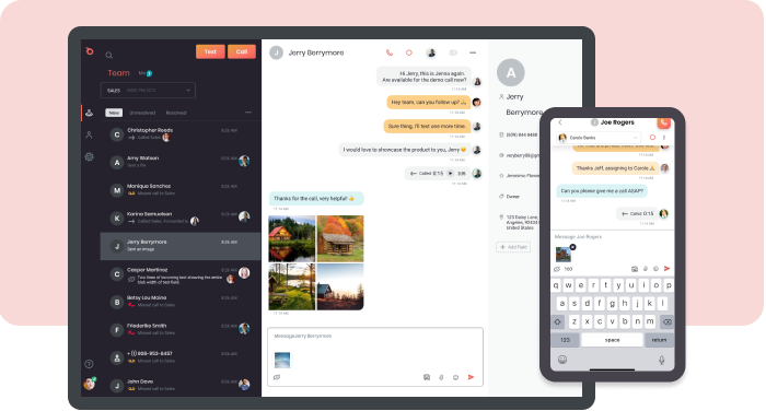 Ringblaze screenshot: Ringblaze is available for desktop and mobile (iPhone, Android)