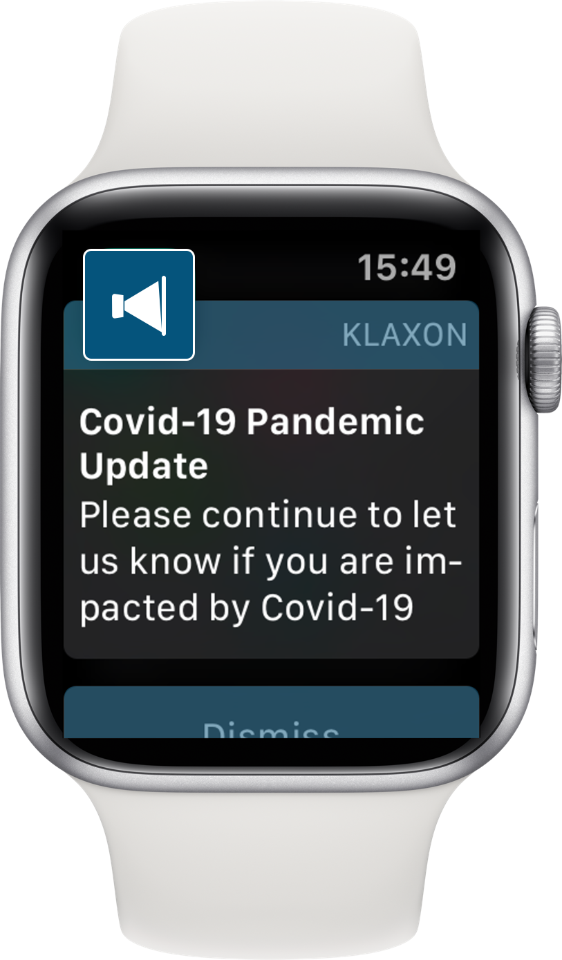 Klaxon notification on Apple Watch