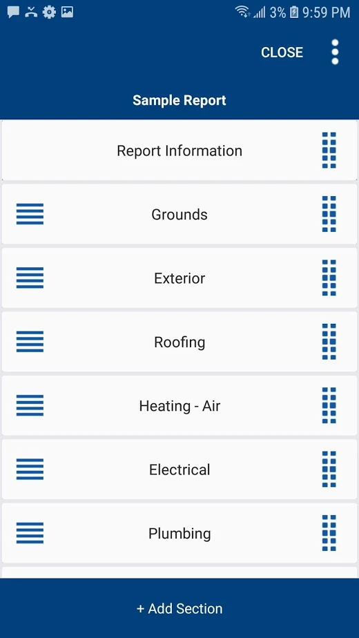 EZ Home Inspection Software report