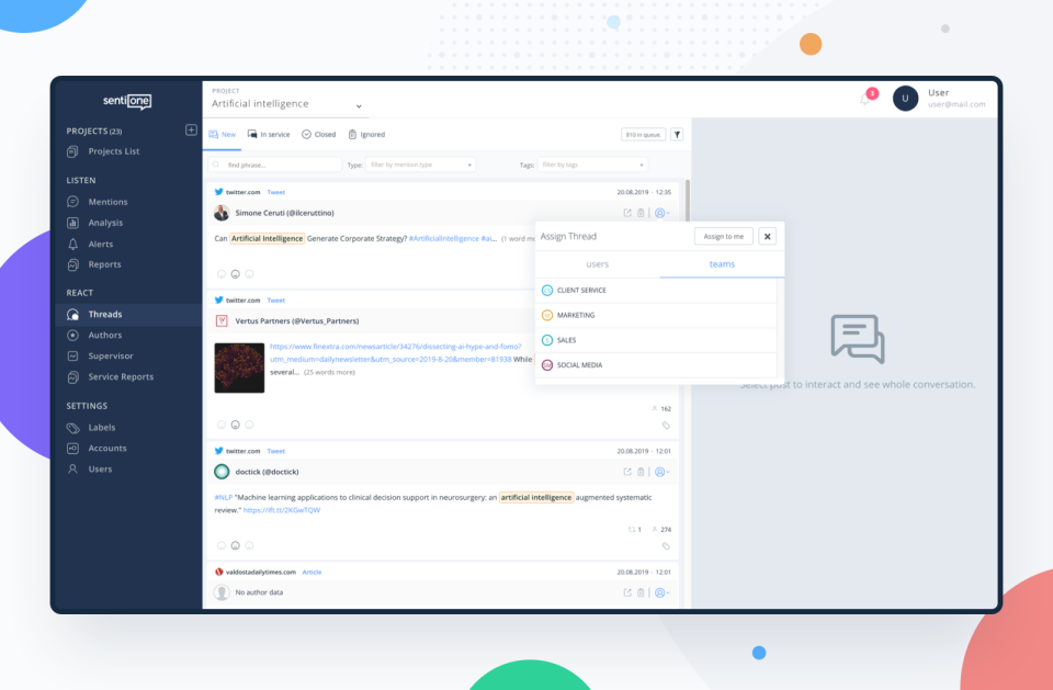 SentiOne Software - 2