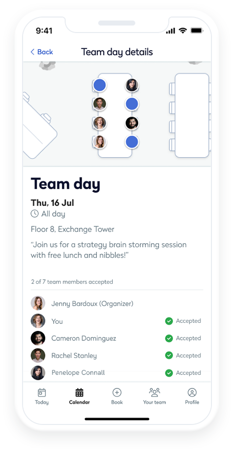 Condeco Mobile App - Team day