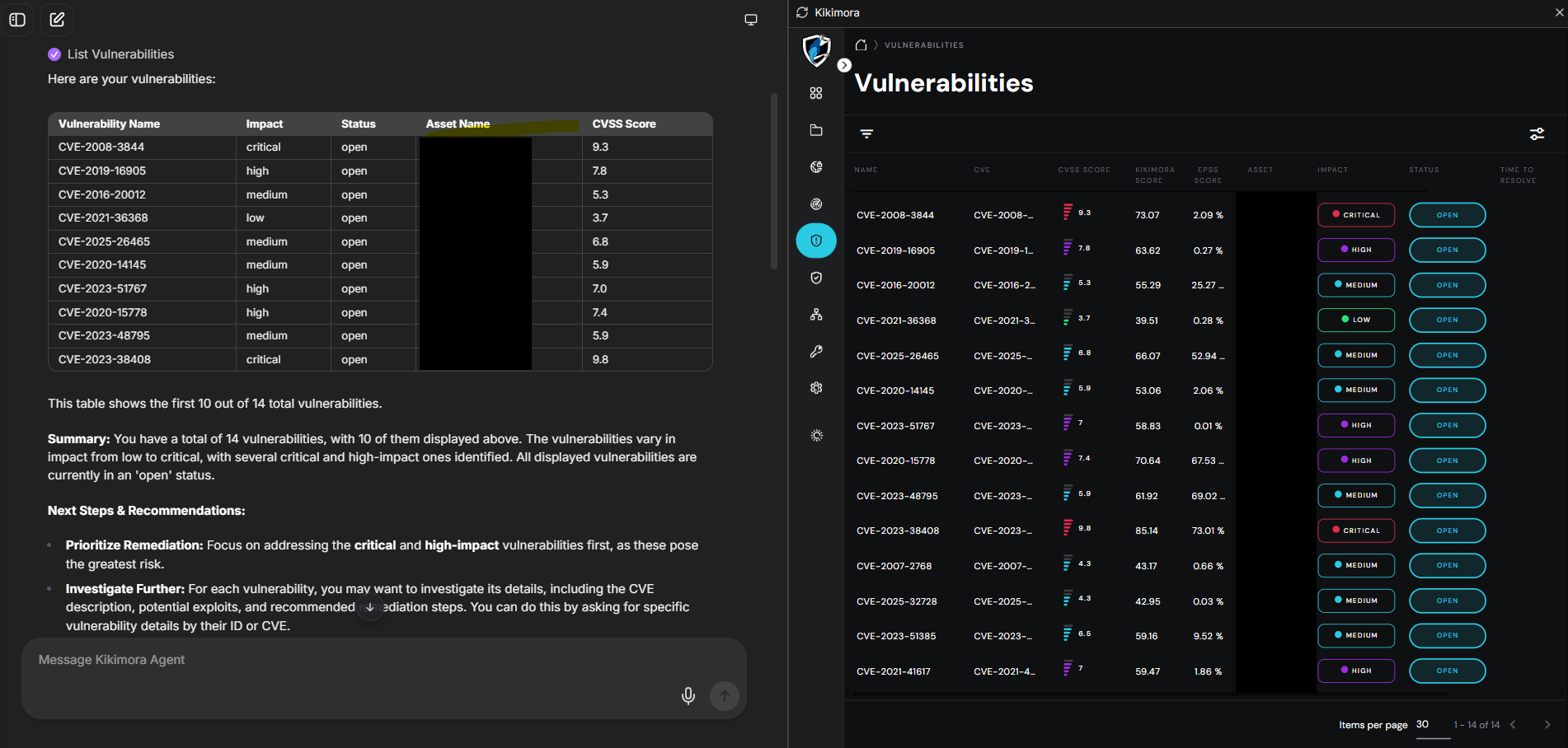 Kikimora Agent Software - Kikimora Agent Split Screen