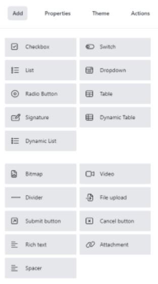 Metaforce screenshot: Metaforce add elements