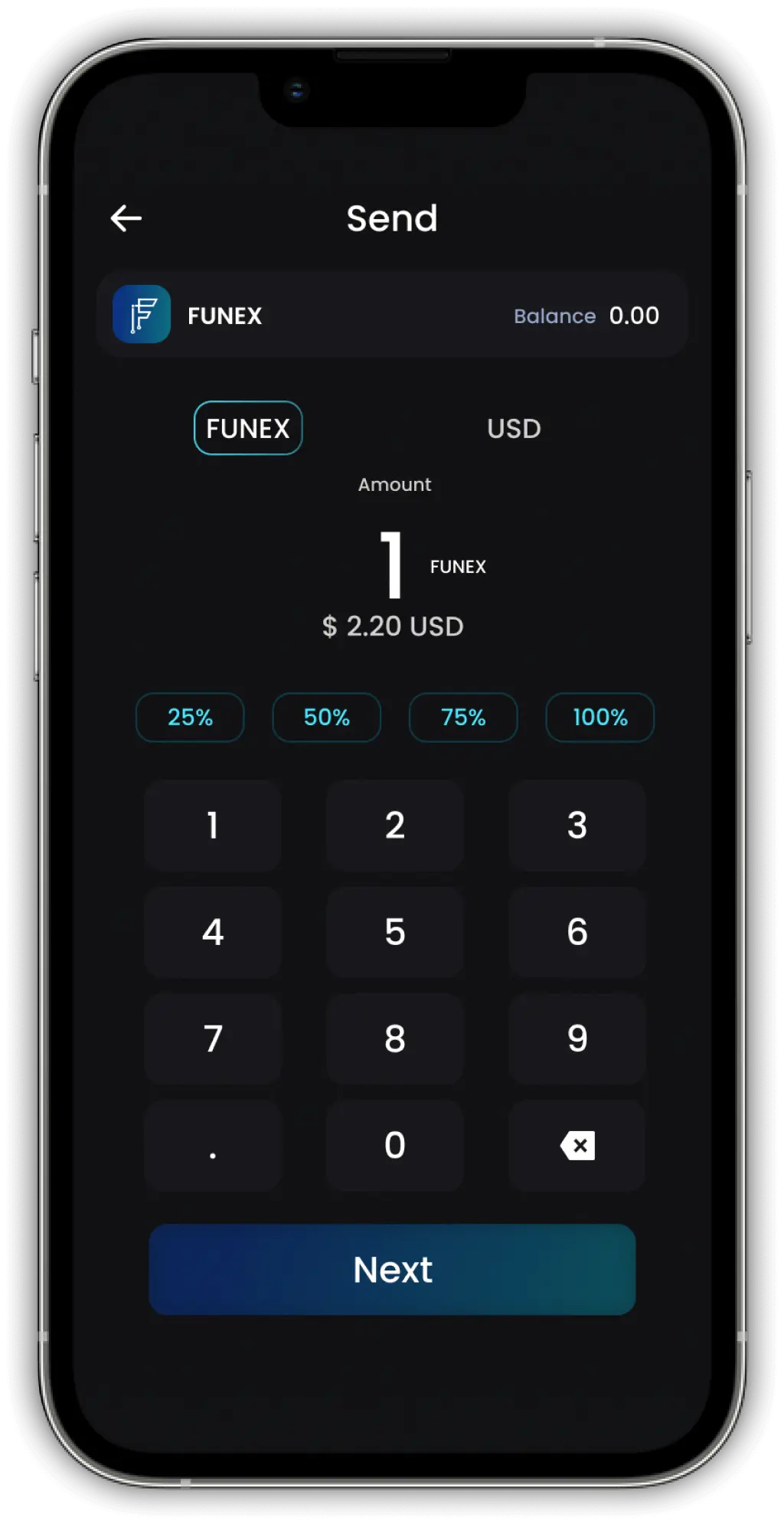 Funex Pro sending crrency