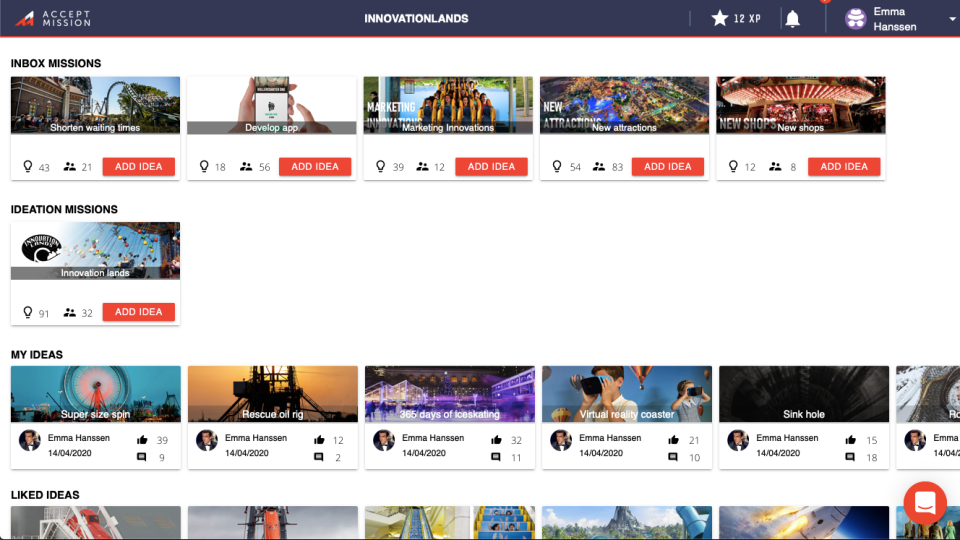 Accept Mission Software - Attractive interface (Netflix)