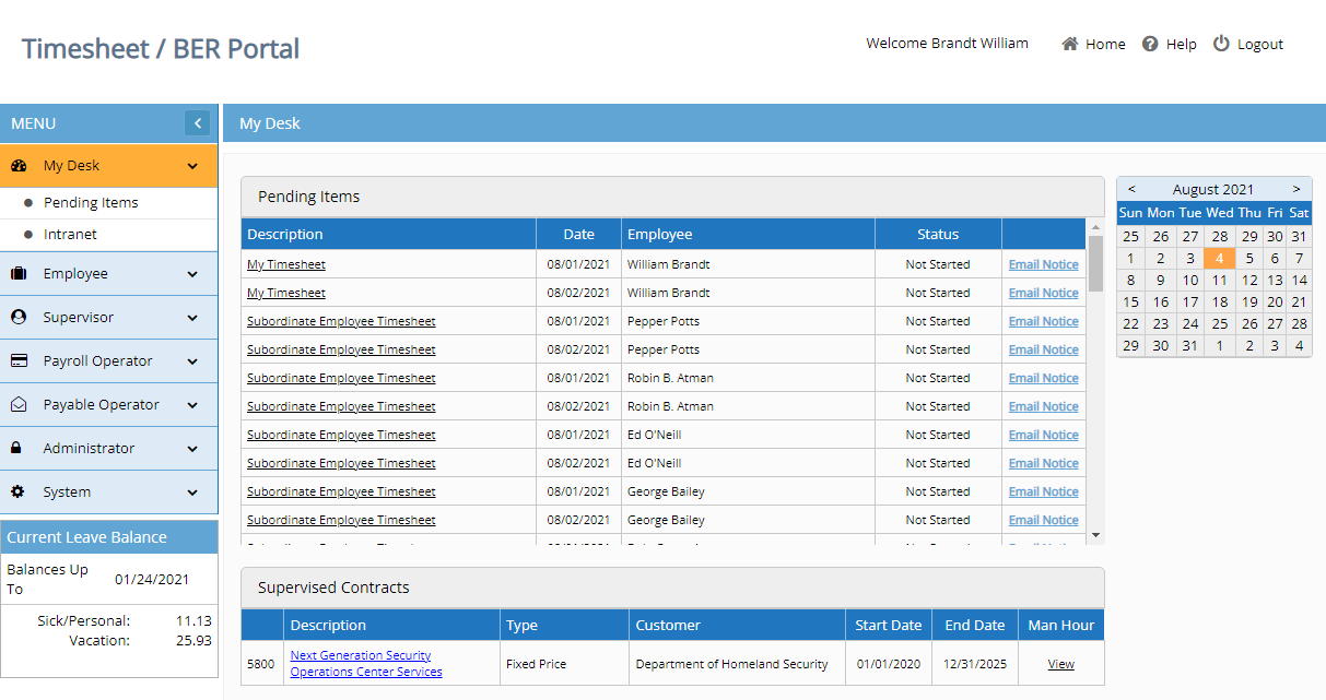 Integrated Timesheet & Expense Reporting Portal