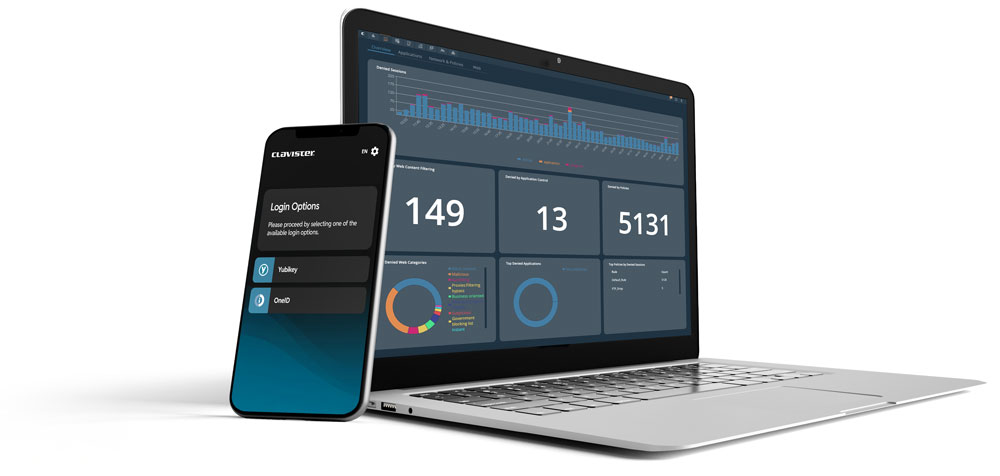Clavister IdAuth Cloud screenshot: Clavister IdAuth Cloud analytics 