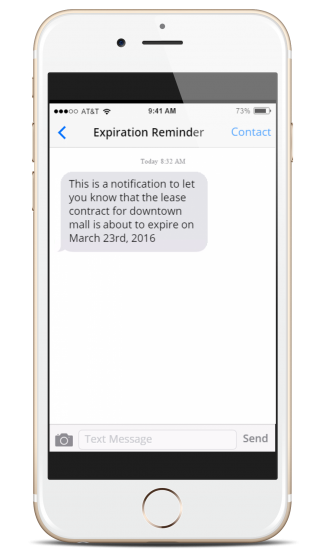 Expiration Reminder Software - With mobile reminders, contacts get notifications about renewals 24/7 right in the palm of their hands