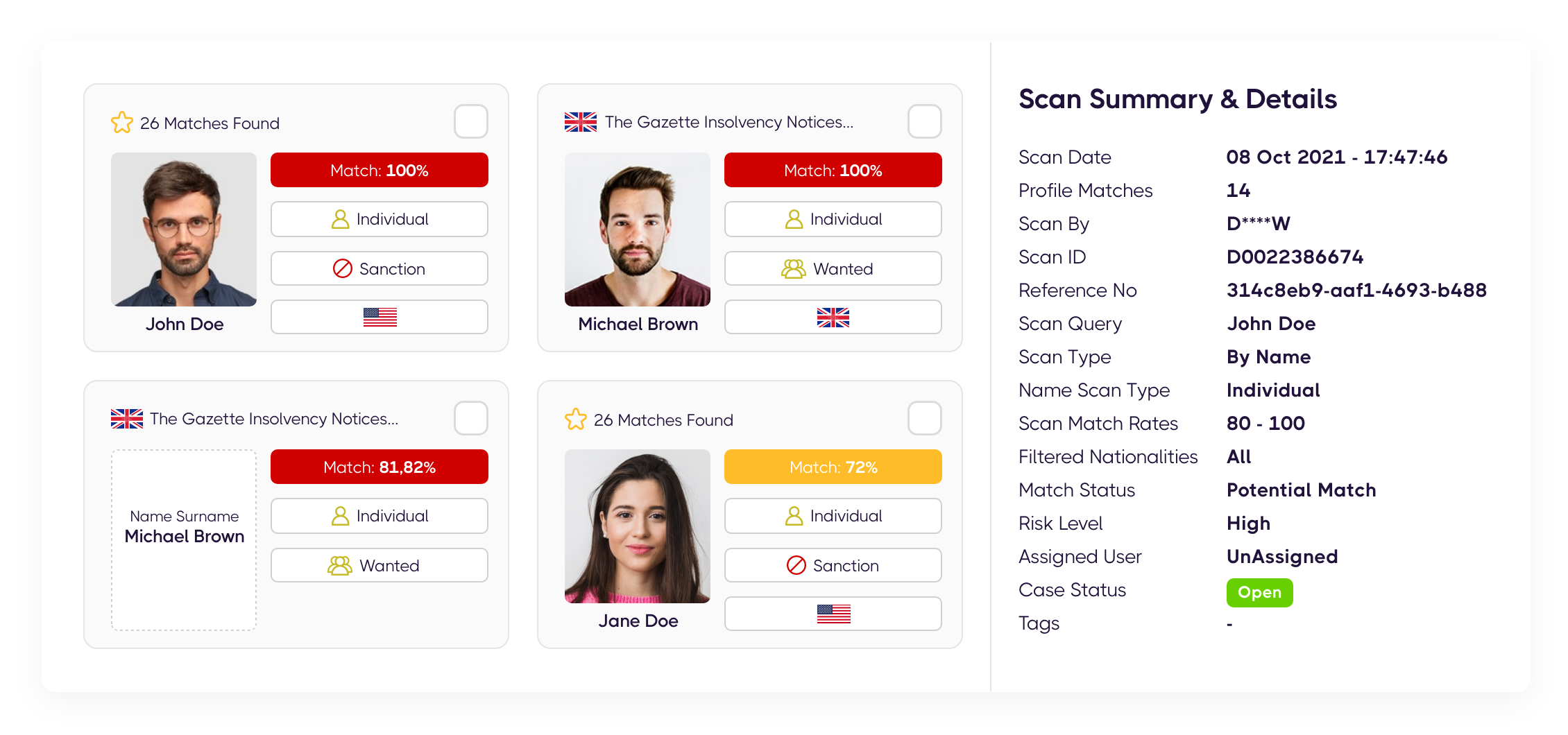 Sanction Scanner Software - 3