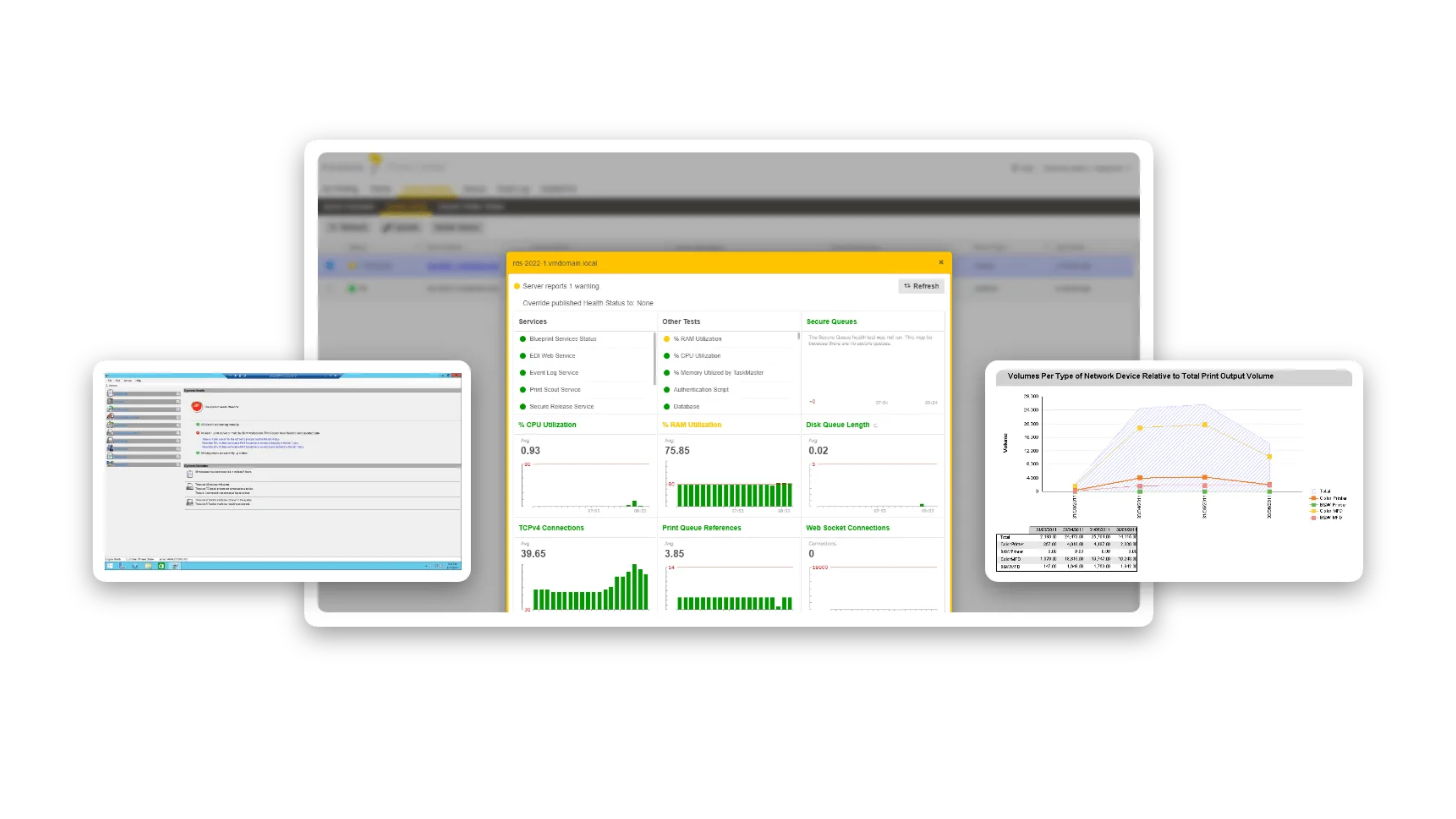 Pharos Blueprint screenshot: Pharos Blueprint printing status