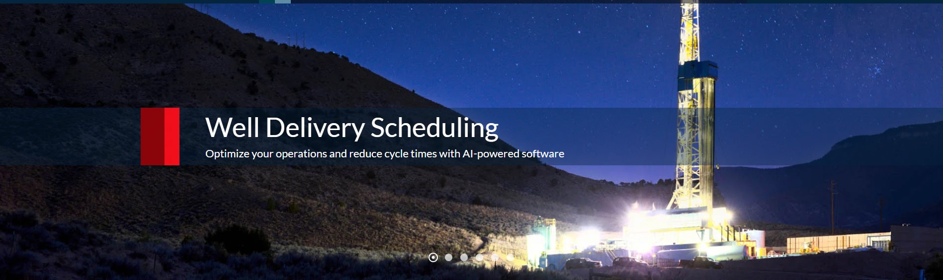 Actenum DSO screenshot: DSO/Upstream, AI-powered rig scheduling software optimizes the entire well drilling process by bringing together permitting, construction, facilities, drilling, completion, and field operation activities in a single, cloud-based, or on premise solution.