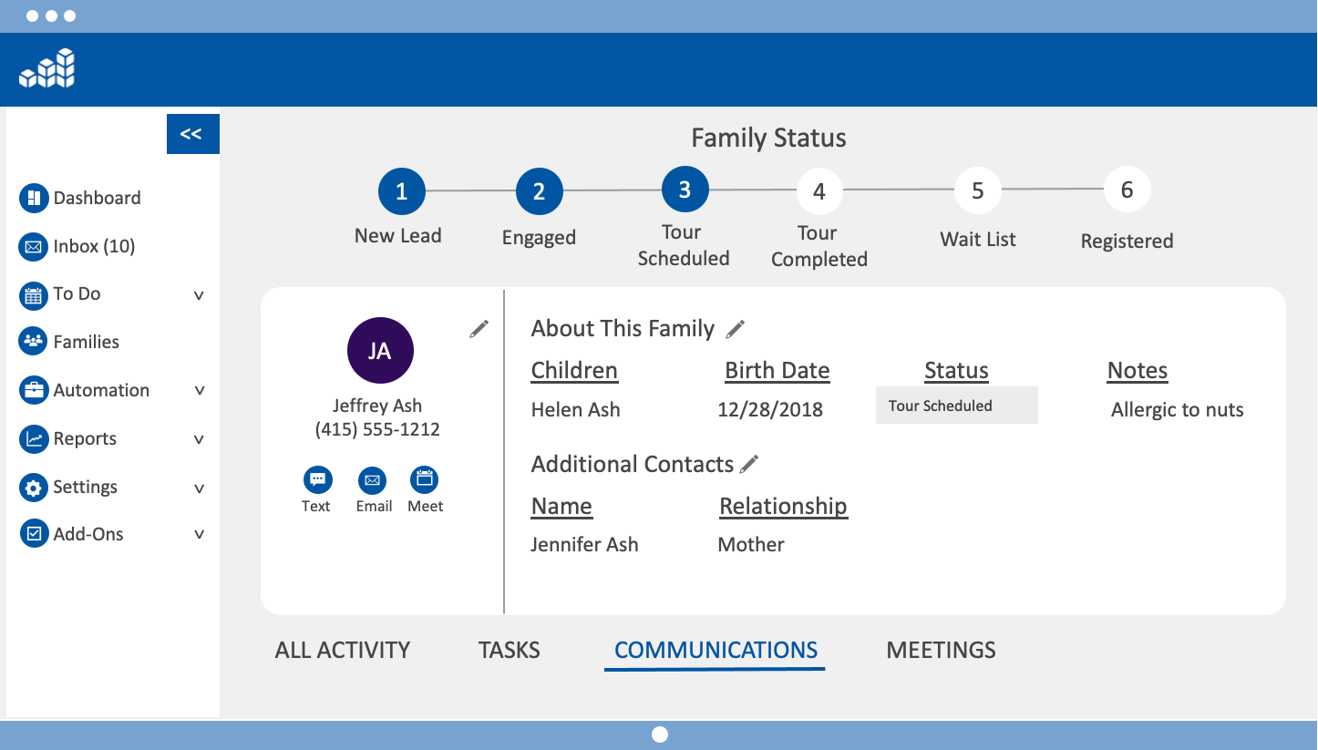 ChildcareCRM Software - ChildcareCRM Family Hub