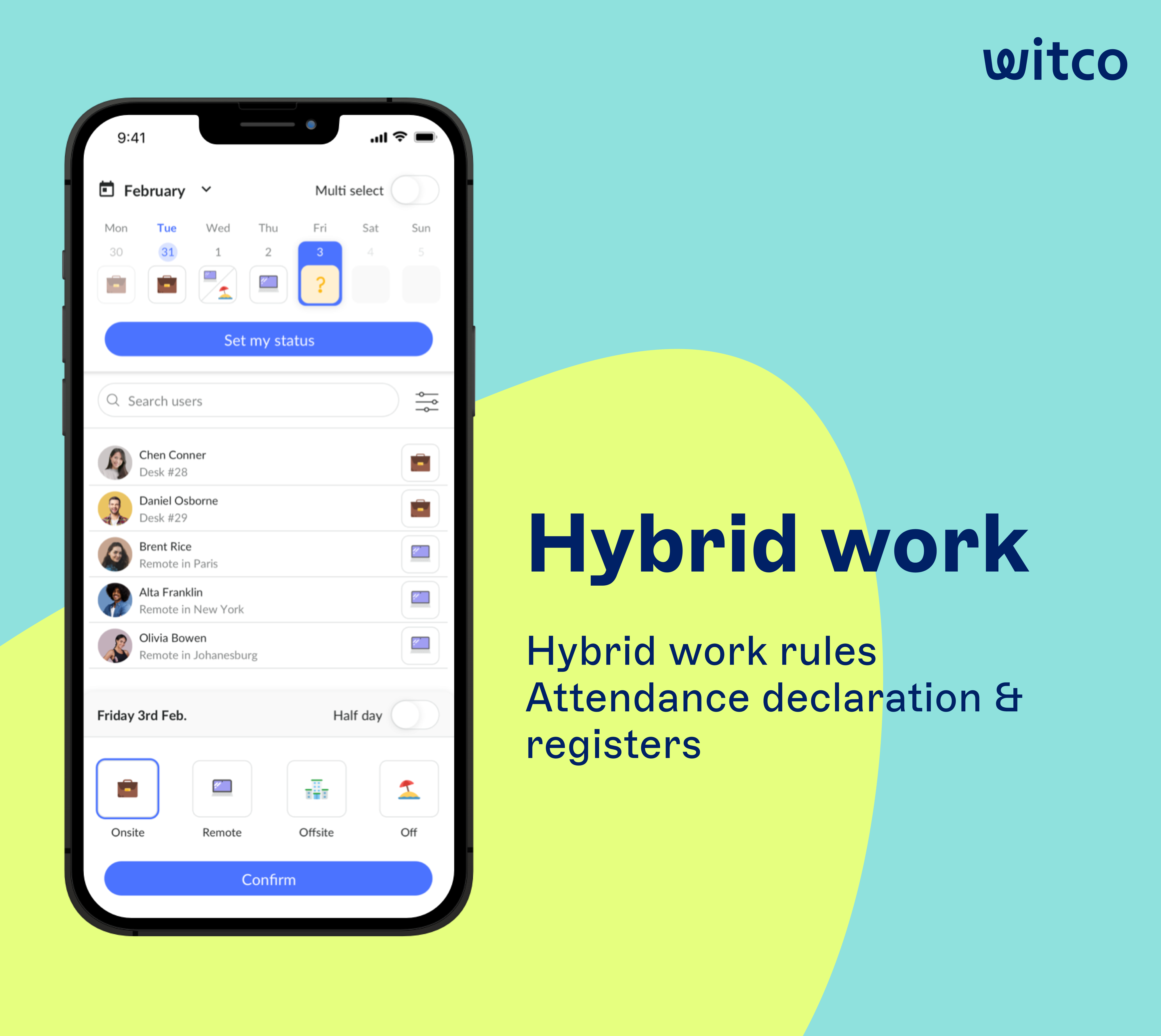Witco screenshot: Locate and book anything you need in just 3 clicks.