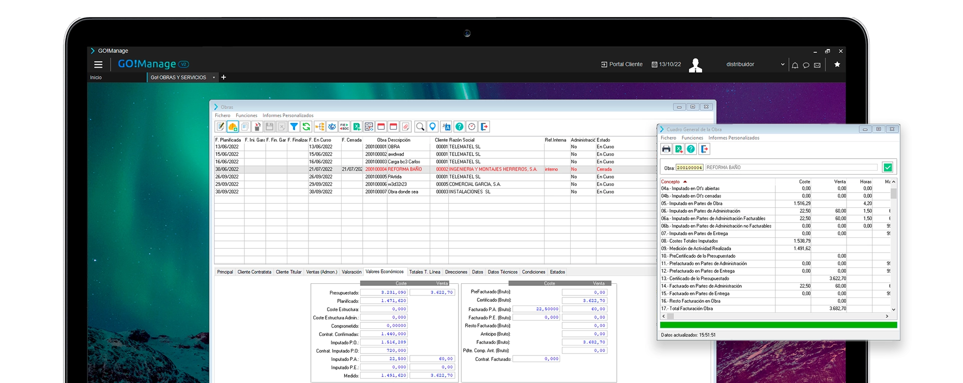 GO!Manage Software - Planificación y control de obras. GO!Manage permite una gestión continua de la obra y el control de la evolución de los márgenes. Facilita la gestión de replanteos y el registro de mediciones de avance. Permite hacer seguimiento de las subcontrataciones.