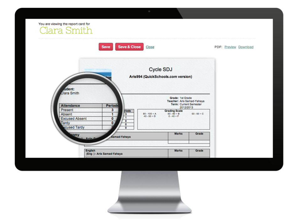 QuickSchools.com Software - 2