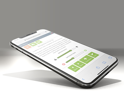 Thymo screenshot: Provide ratings or comments on any smartphone or tablet