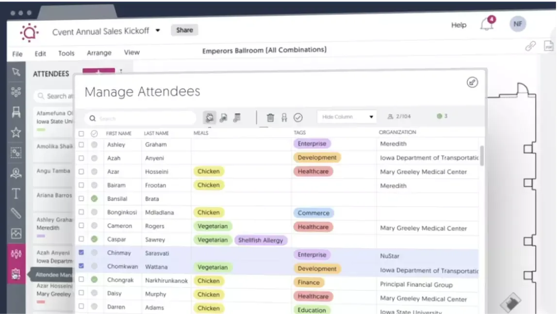 Cvent Event Diagramming | Reviews, Pricing & Demos - SoftwareAdvice AU