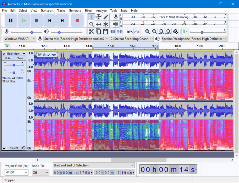 audacity audio sound studio software editor recorder review
