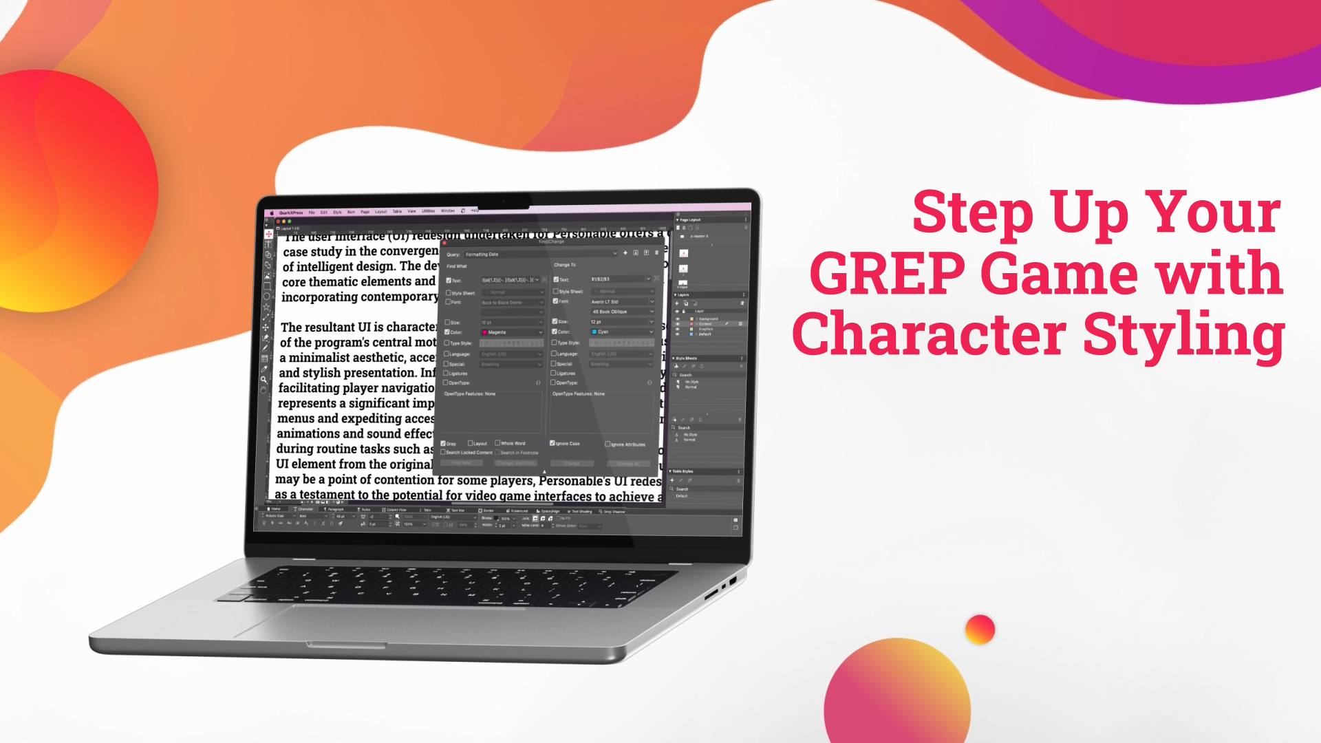 Step Up Your GREP Game with Character Styling