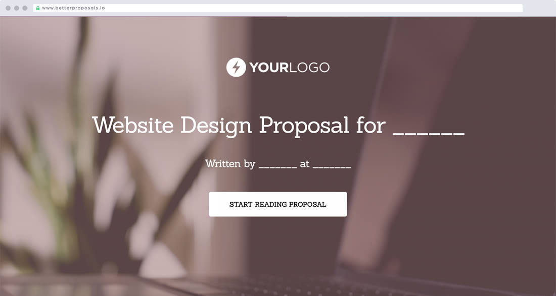 Better Proposals customizable cover pages