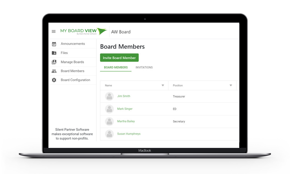 My Board View screenshot