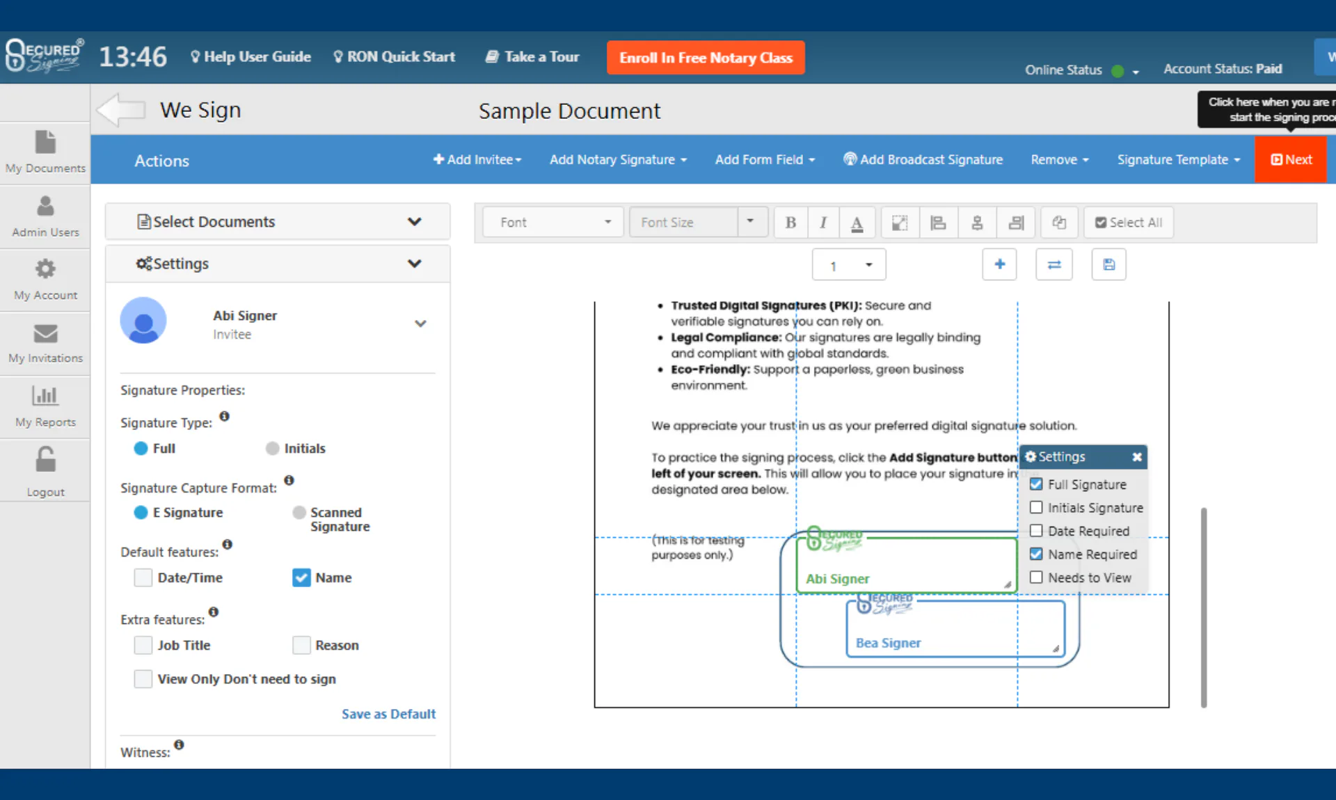 Secured Signing Price, Features, Reviews & Ratings - Capterra India