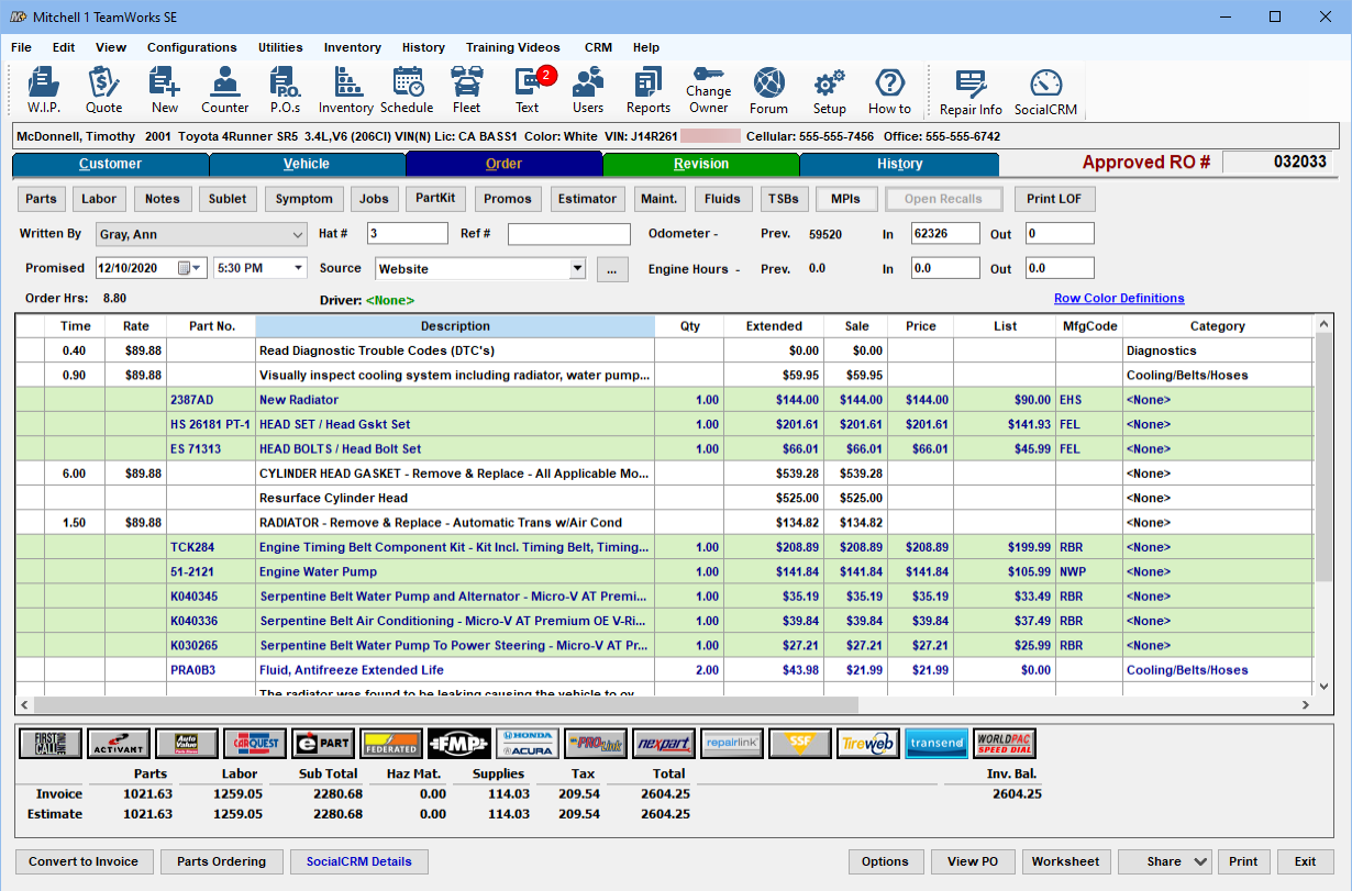 Manager SE Software - Manager SE dashboard