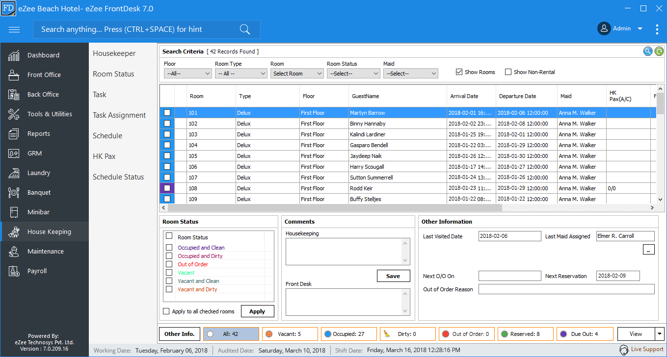 eZee Frontdesk Software - 3