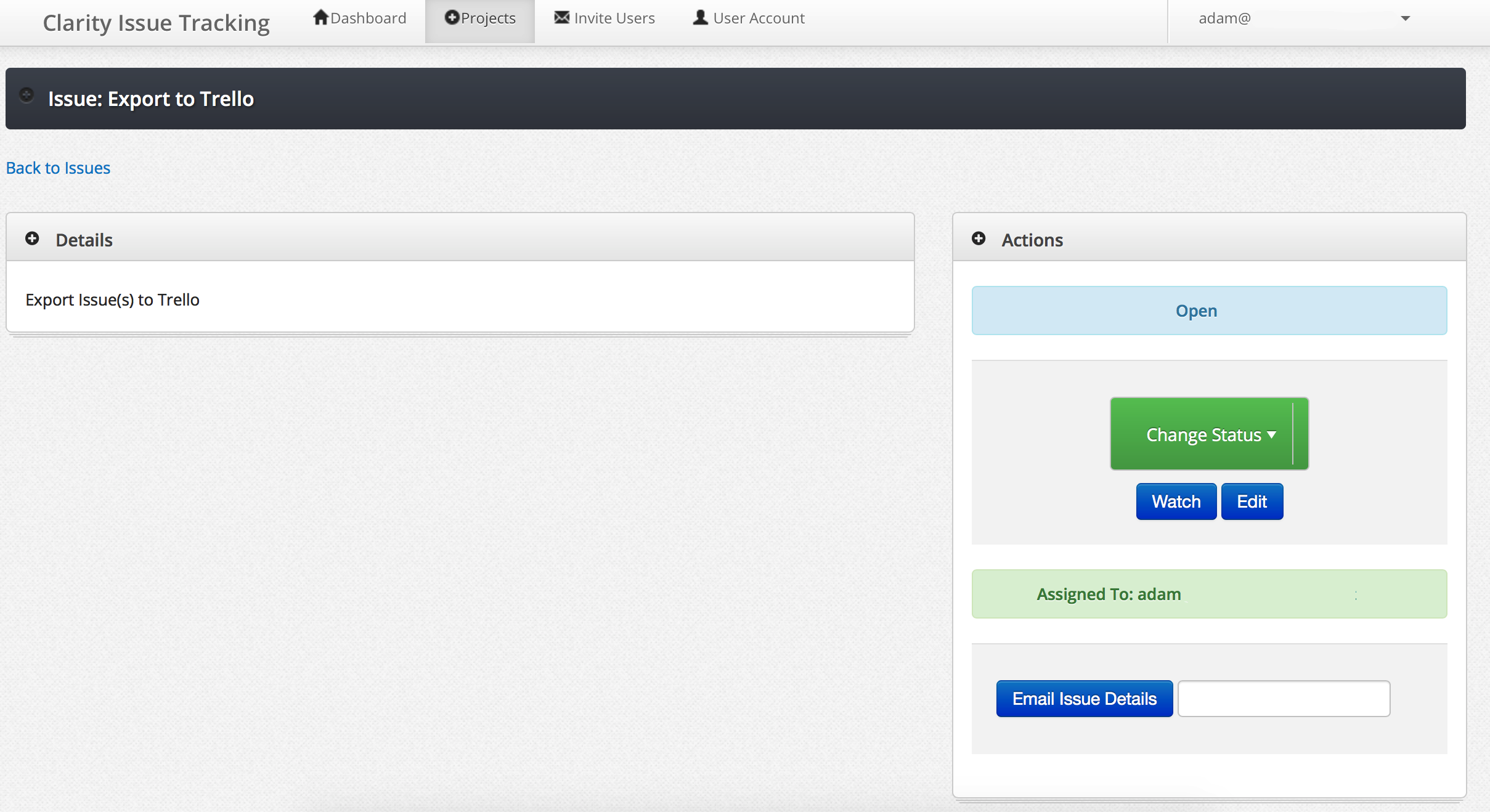 Clarity Issue Tracking Software - Clarity Issue Tracking export issues