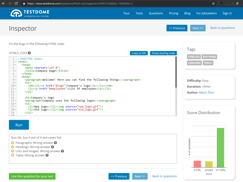 TestDome Pricing, Reviews & Features - Capterra Canada 2021