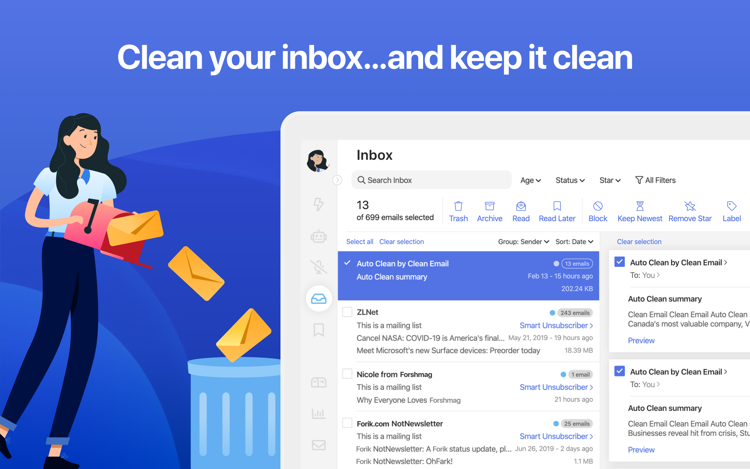 Clean your inbox...and keep it clean