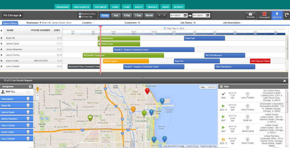 FieldAware Software - Robust Scheduling