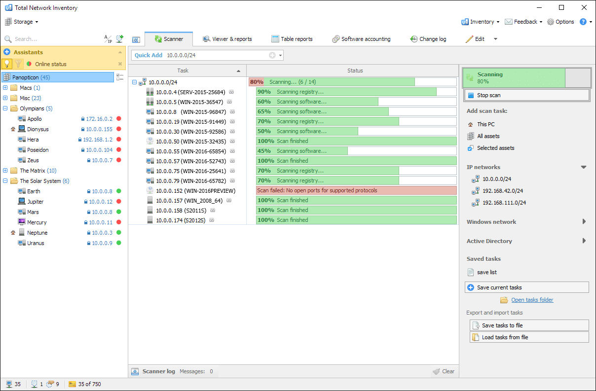 Total Network Inventory Logiciel - 2