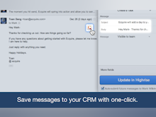 Ecquire Software - Save messages and activities to your CRM with one-click.
