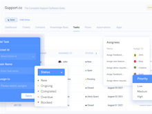 Support.cc Software - Manage your tasks in order to keep on top of deadlines, manage your projects, and copy information for your team. Keep yourself organized and make sure that everyone is on the same page.