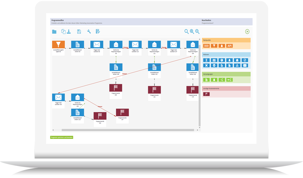 Maileon Software - Maileon's Marketing Automation builder offers you a variety of segmentation and filtering options for creating automated email campaigns for your customers.