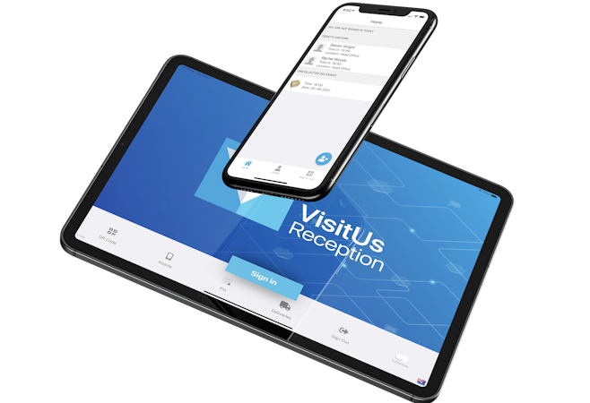 VisitUs Reception screenshot: Visitor Management System - iPad and Mobile app