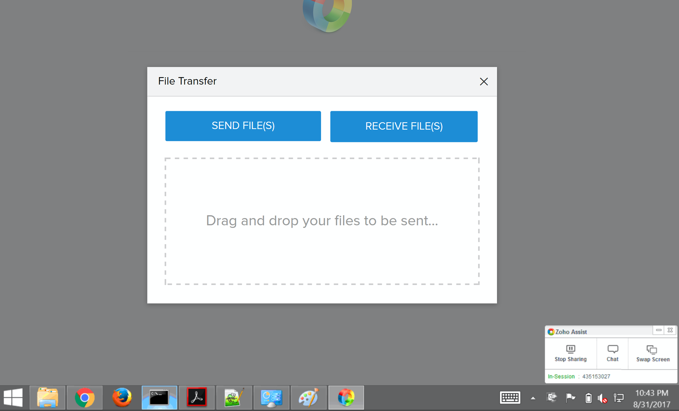 Zoho Assist Software - Transfer files instantly with in-built two-way file transfer