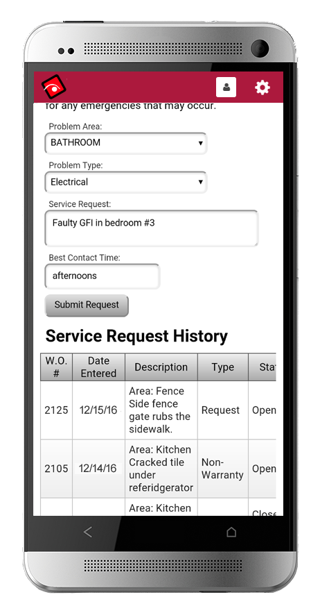 Mobile Service Request