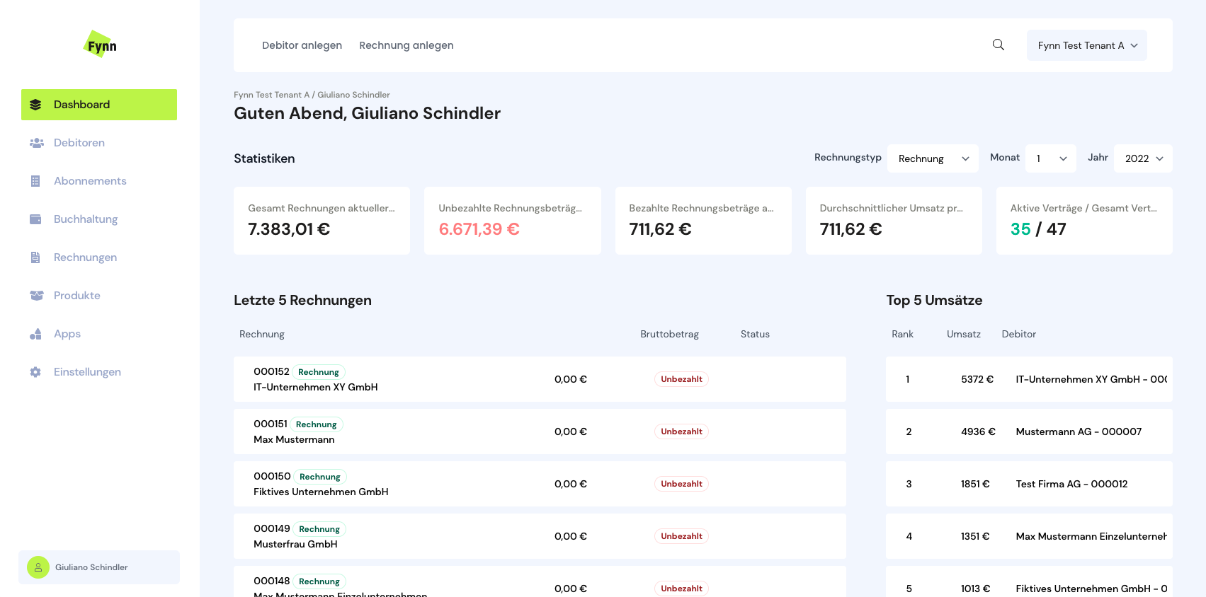 Fynn Software - Fynn Dashboard