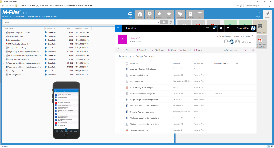 M-Files Software - SharePoint Online View