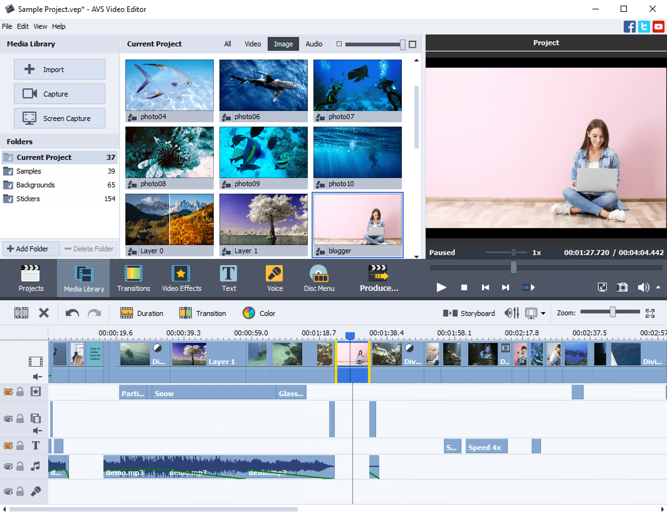 AVS Video Editor Software - AVS Video Editor - Main Window