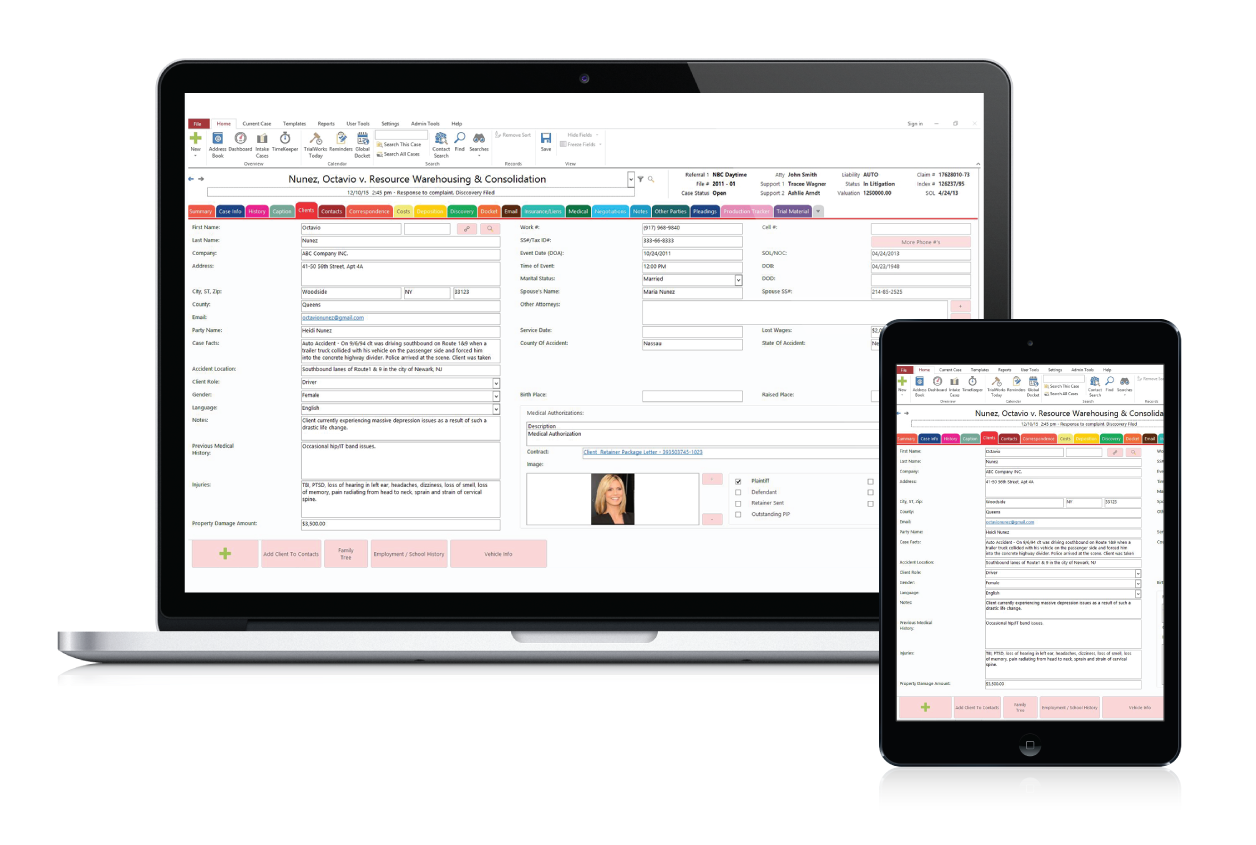 TrialWorks Software - TrialWorks features a tabbed, dashboard-based frontend that can be accessed from web-enabled desktop and mobile devices alike