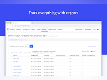 Qualio Software - Track everything with reports