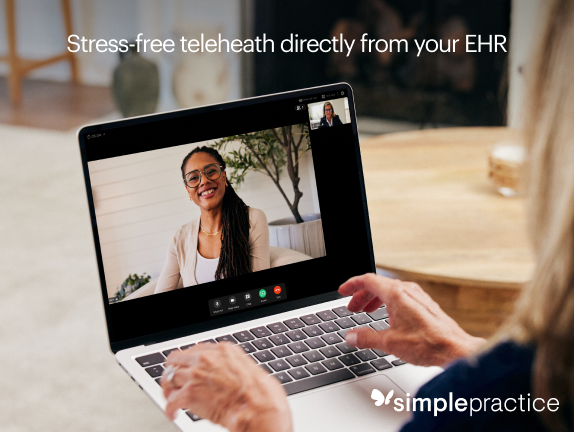 SimplePractice Software - Stress-free Telehealth directly from your EHR