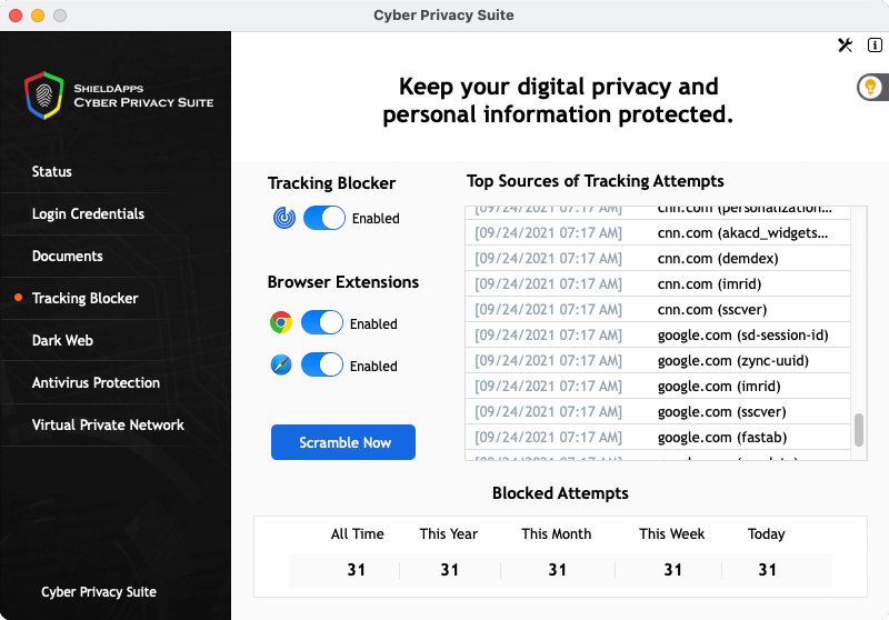 NeweggBusiness - ShieldApps Cyber Privacy Suite - 1 device / 1 year -  Download