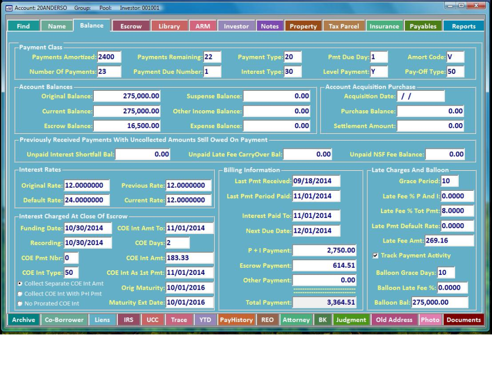 AMFG Loan Servicer Software - 2