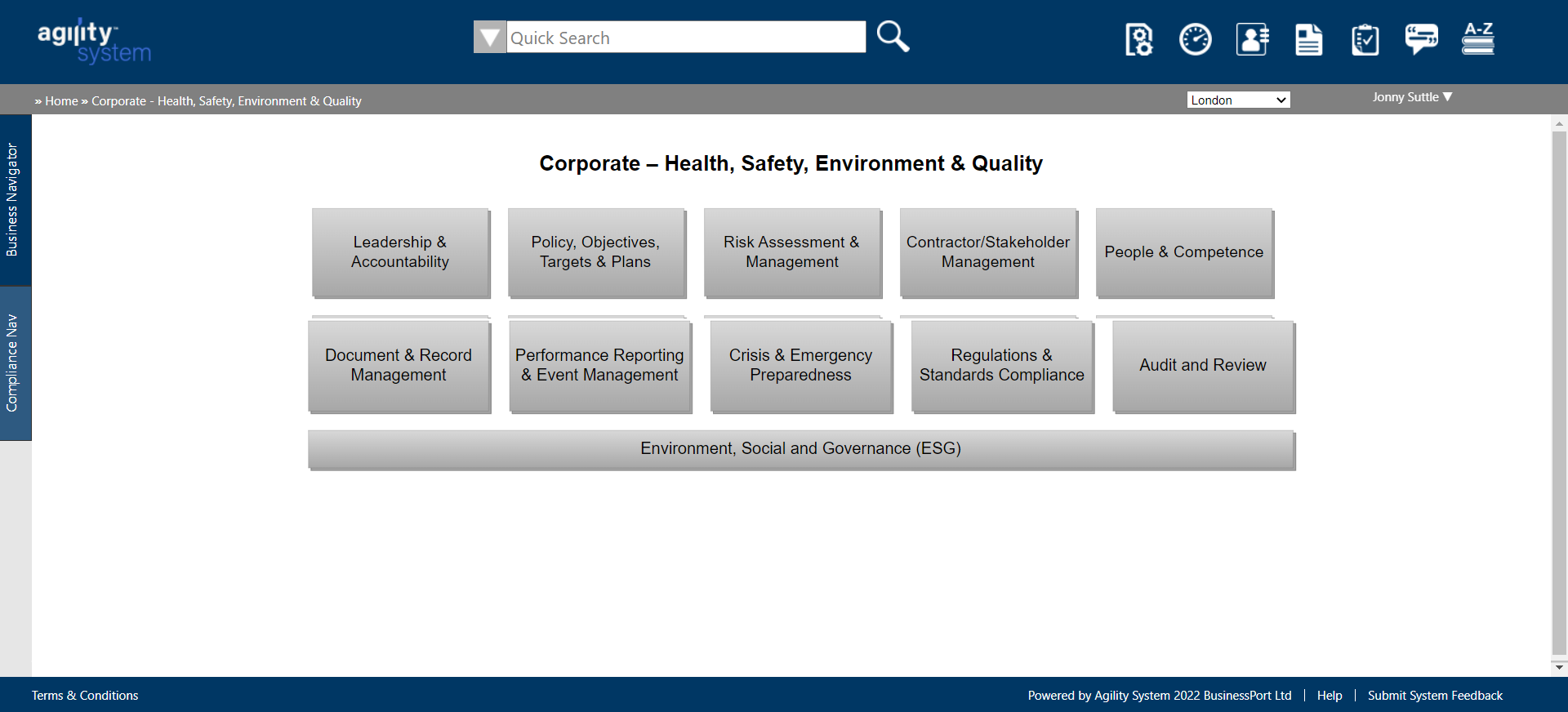 Agility System Software - The Agility System QHSE Modules